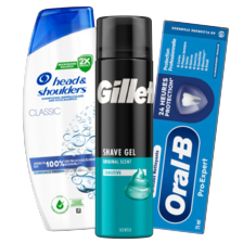 Alle Oral-B, Gillette, of Head&Shoulders